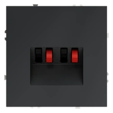 Изображение Розетка акустическая встраиваемая VOLTUM S70 4-местная (графит)